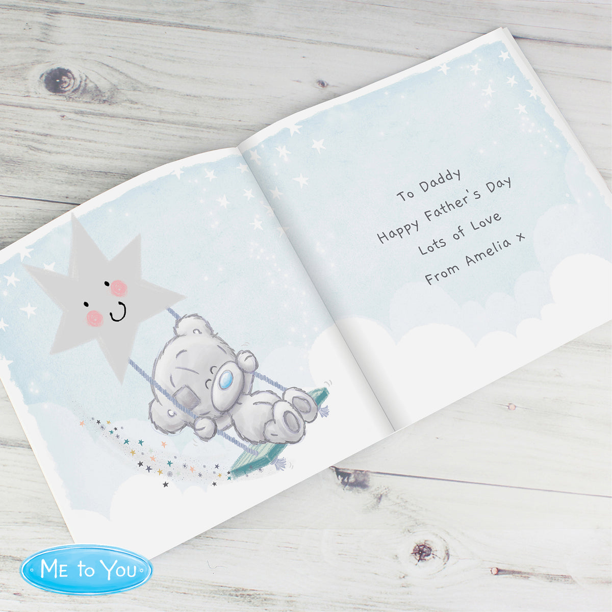 Personalised Tiny Tatty Teddy Daddy You're A Star Poem Book - Personalise It!