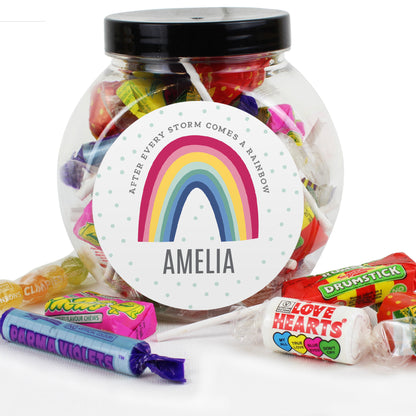 Personalised Rainbow Sweet Jar - Personalise It!