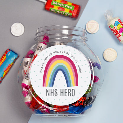 Personalised Rainbow Sweet Jar - Personalise It!