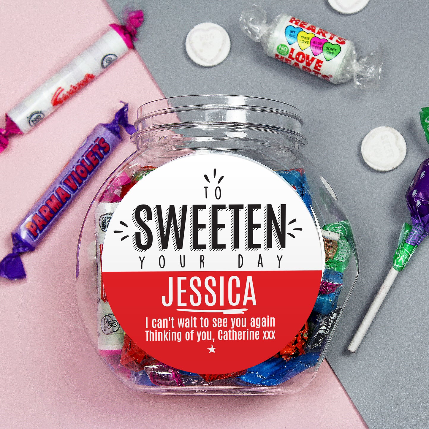 Personalised To Sweeten Your Day Sweet Jar - Personalise It!