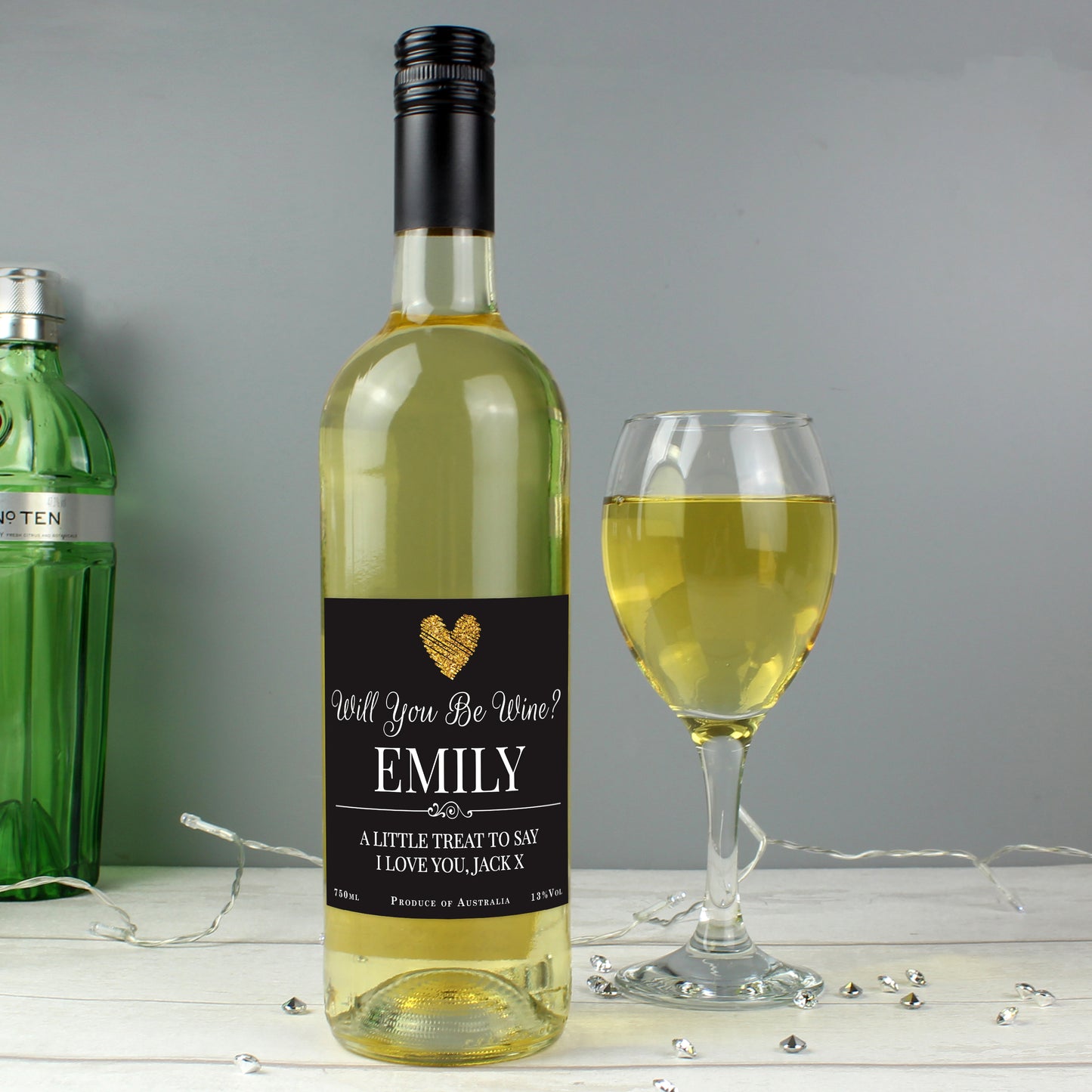 Personalised Say You'll Be Wine White Wine - Personalise It!
