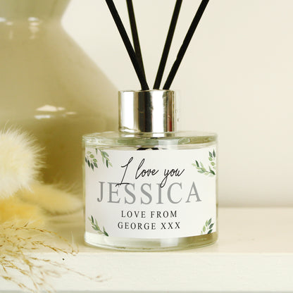 Personalised Botanical Reed Diffuser - Personalise It!