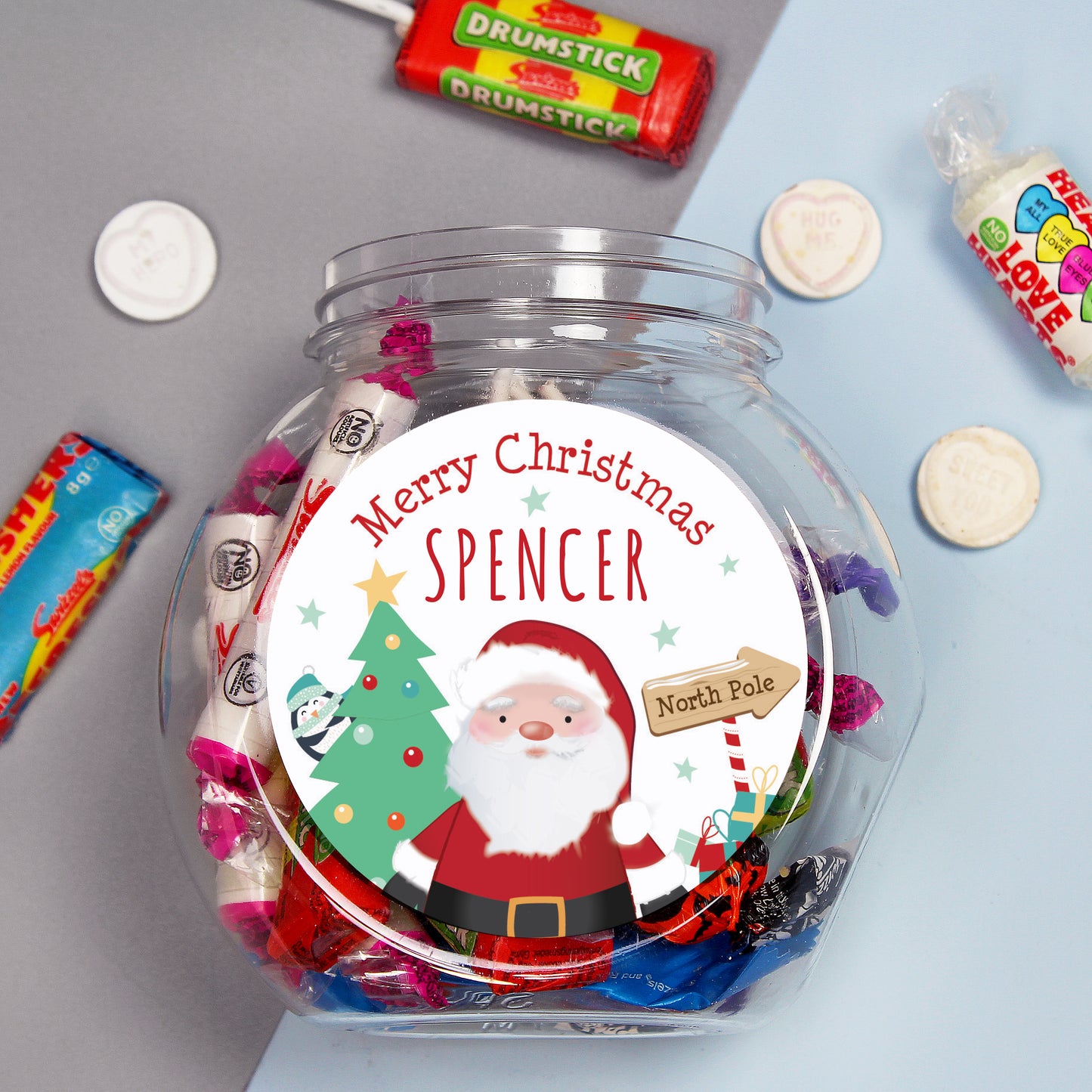 Personalised Santa Sweet Jar - Personalise It!