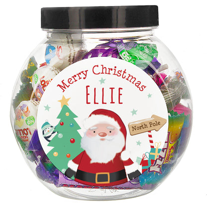 Personalised Santa Sweet Jar - Personalise It!