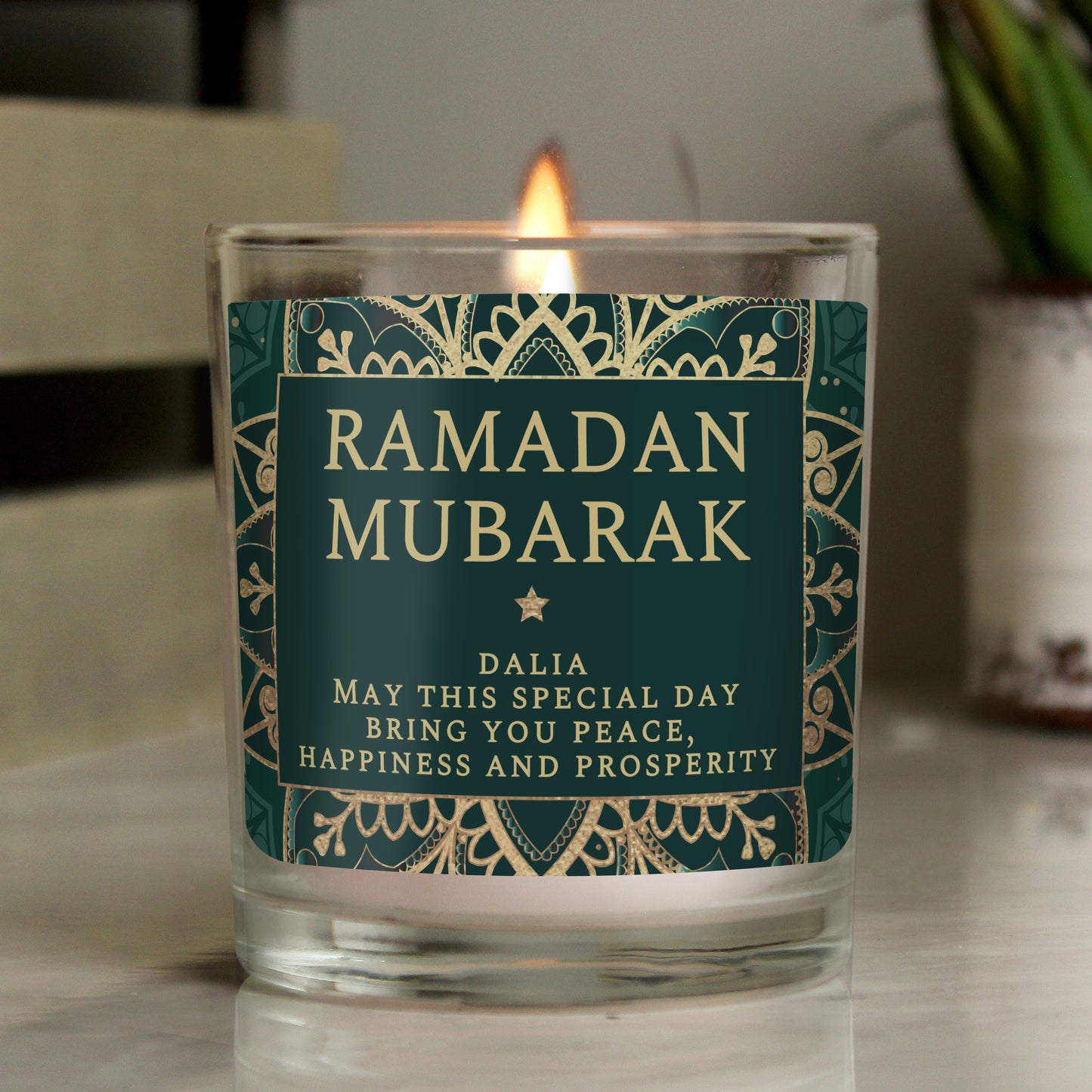 Personalised Eid Jar Candle - Personalise It!