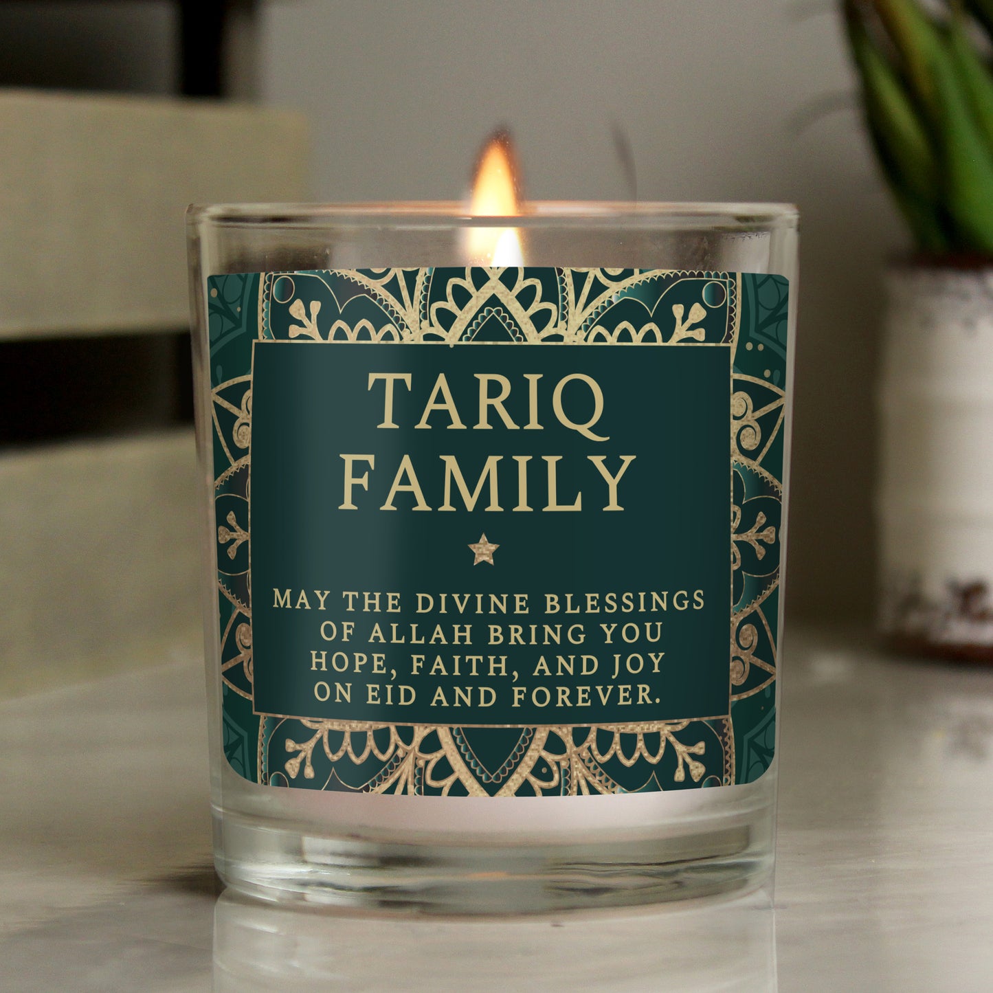Personalised Eid Jar Candle - Personalise It!