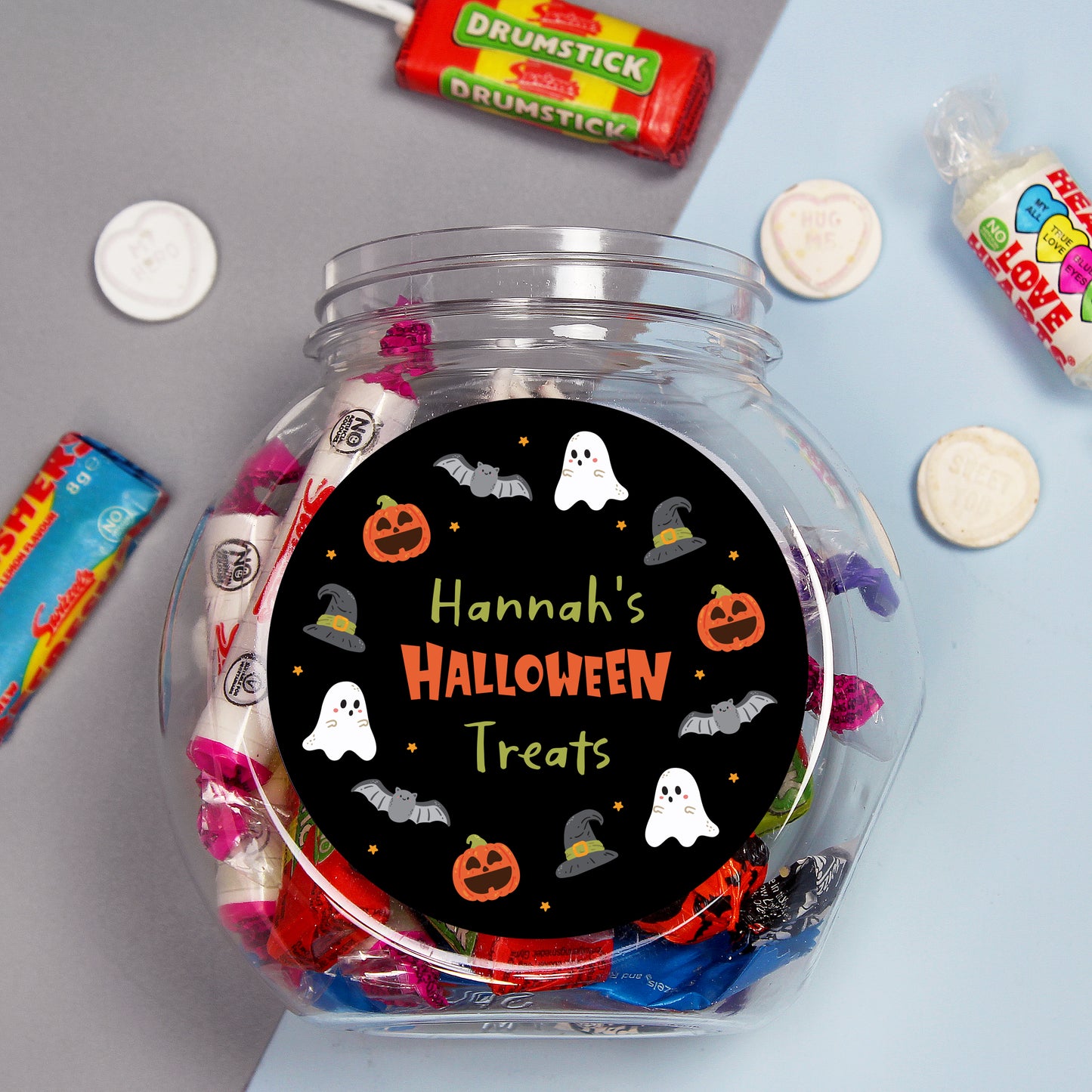 Personalised Halloween Icons Sweet Jar - Personalise It!