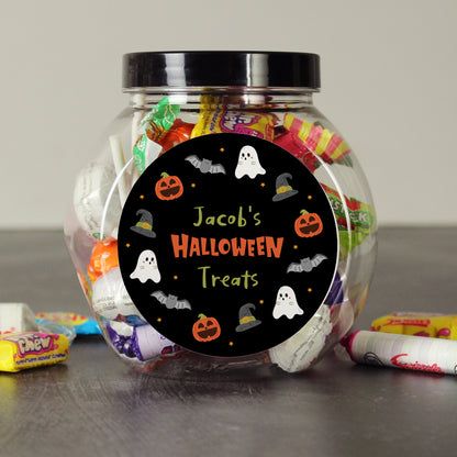 Personalised Halloween Icons Sweet Jar - Personalise It!
