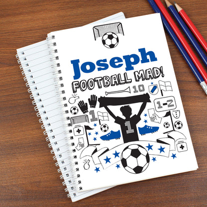 Personalised Football A5 Notebook - Personalise It!
