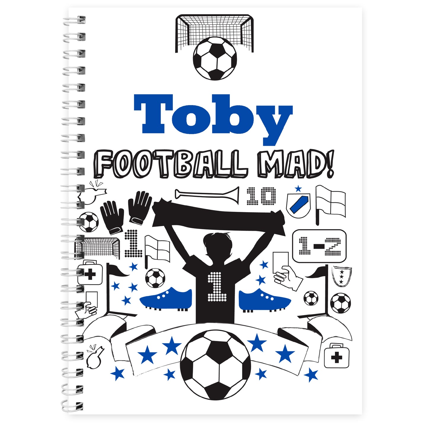 Personalised Football A5 Notebook - Personalise It!