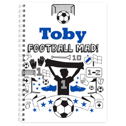 Personalised Football A5 Notebook - Personalise It!