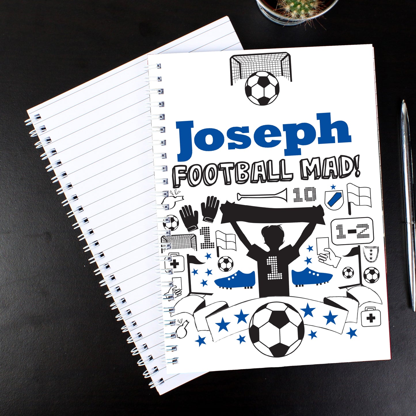 Personalised Football A5 Notebook - Personalise It!