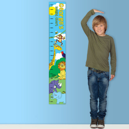 Personalised Zoo Height Chart - Personalise It!