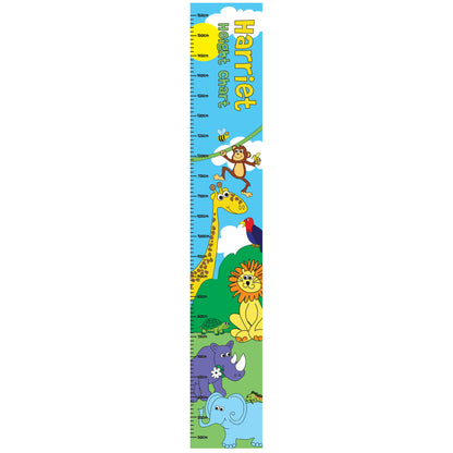 Personalised Zoo Height Chart - Personalise It!