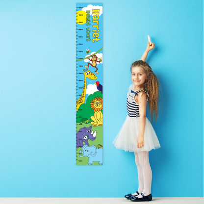 Personalised Zoo Height Chart - Personalise It!