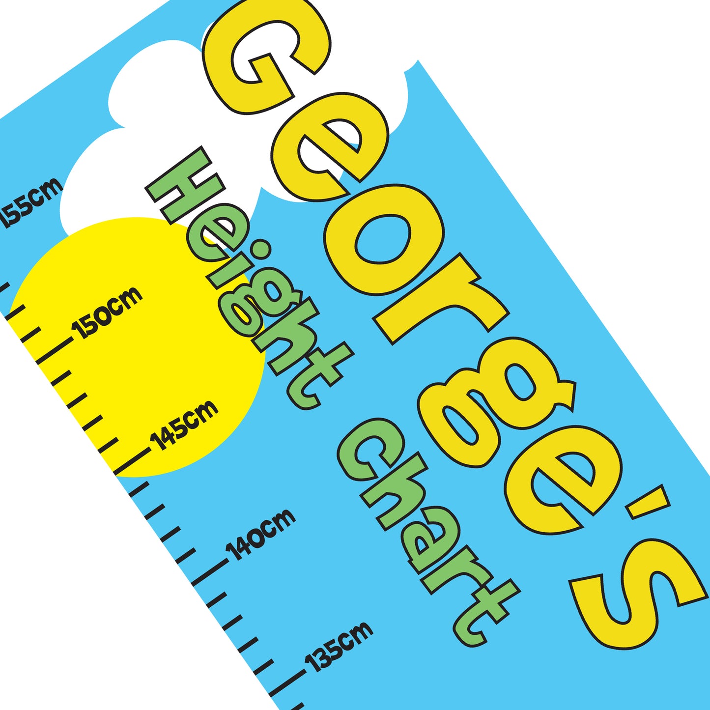 Personalised Zoo Height Chart - Personalise It!