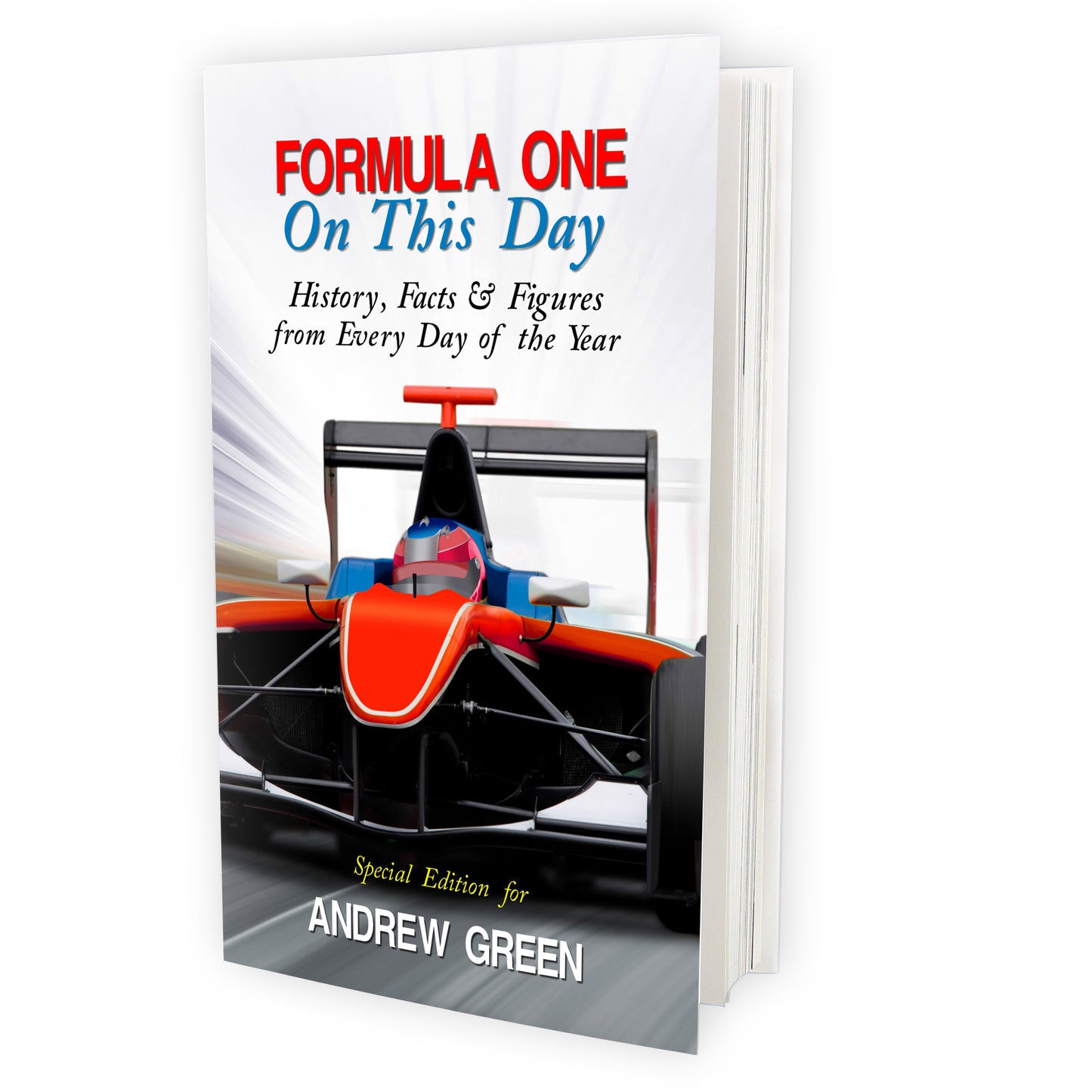 Personalised Formula 1 On This Day Book - Personalise It!