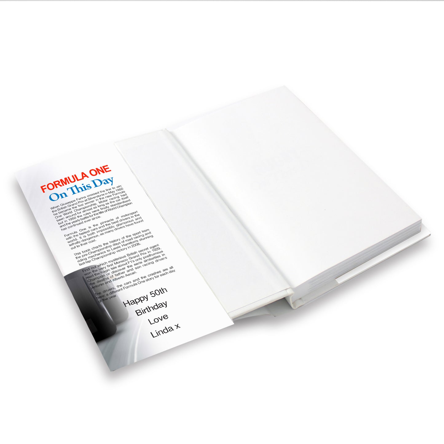 Personalised Formula 1 On This Day Book - Personalise It!