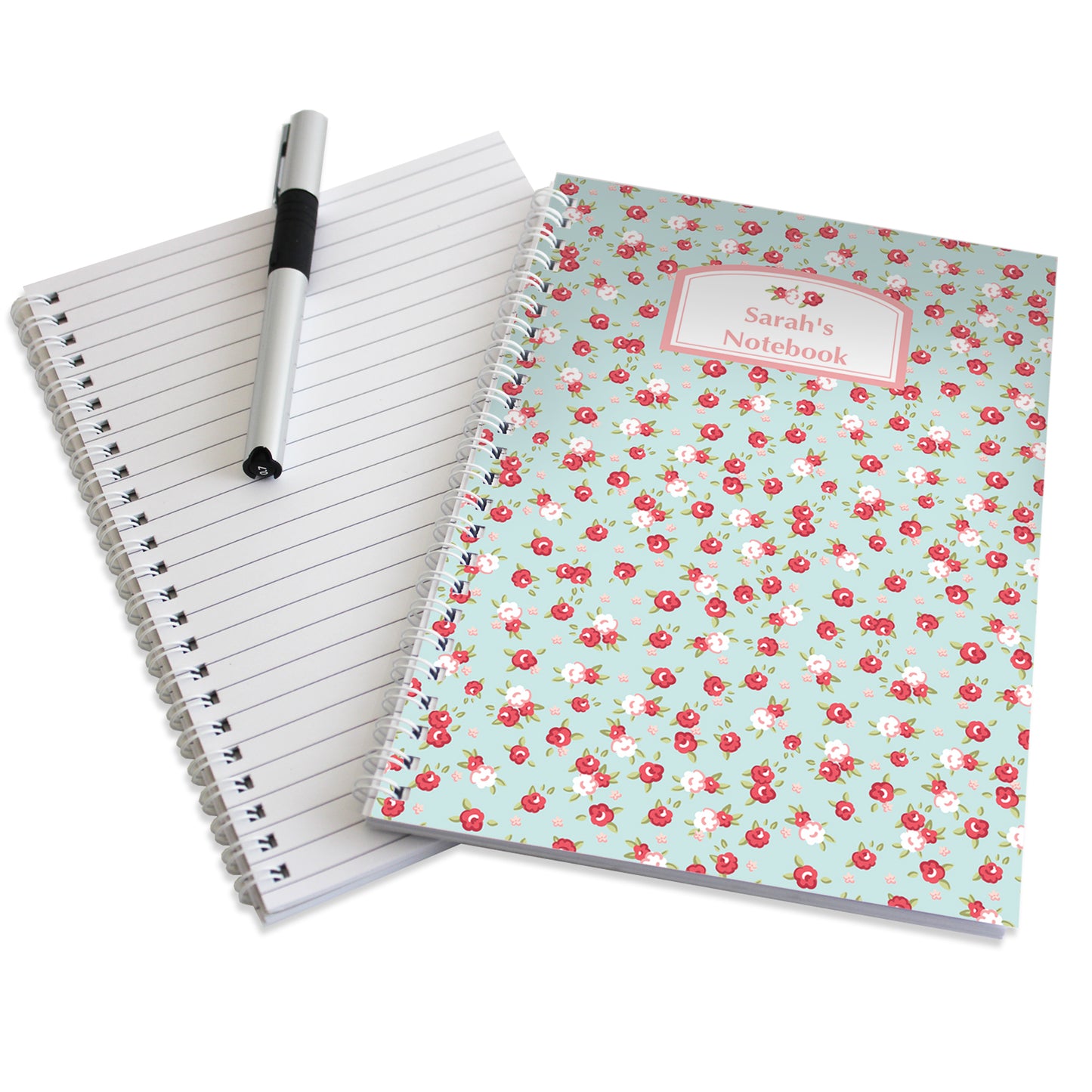 Personalised Vintage Floral A5 Notebook - Personalise It!