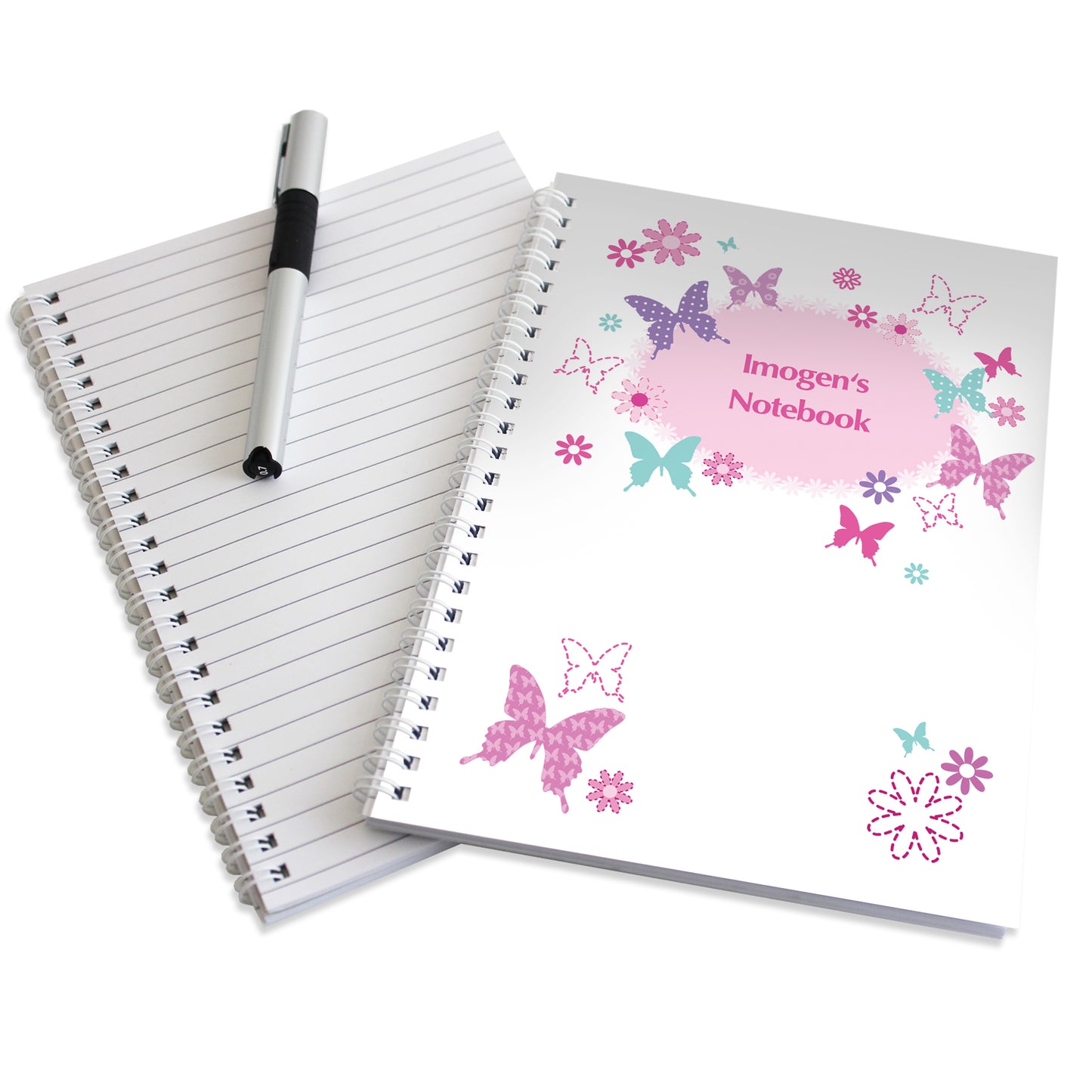 Personalised Butterfly A5 Notebook - Personalise It!