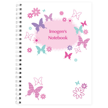 Personalised Butterfly A5 Notebook - Personalise It!