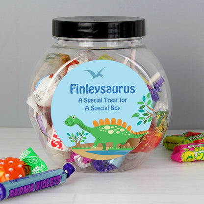 Personalised Dinosaur Sweets Jar - Personalise It!