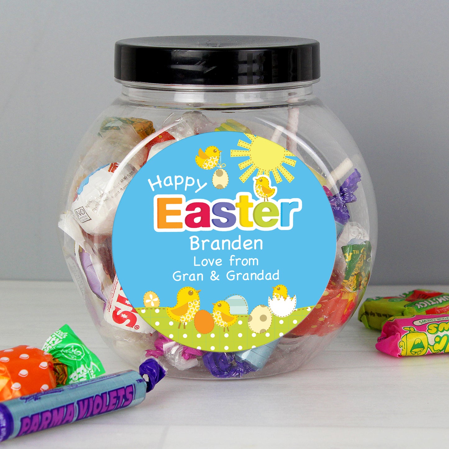 Personalised Easter Chick Sweet Jar - Personalise It!
