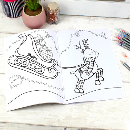 Personalised Its Christmas Elf Colouring Book - Personalise It!