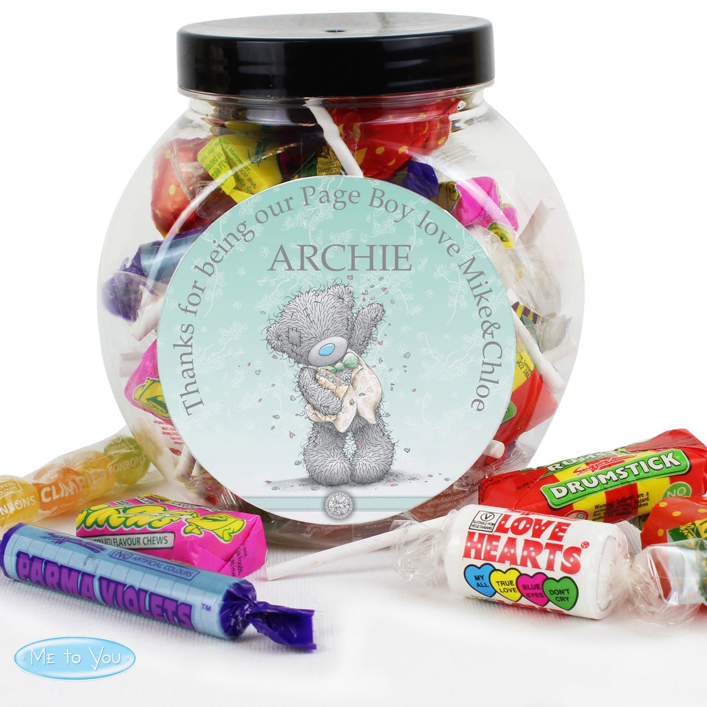 Personalised Me To You Pageboy Wedding Sweets - Personalise It!