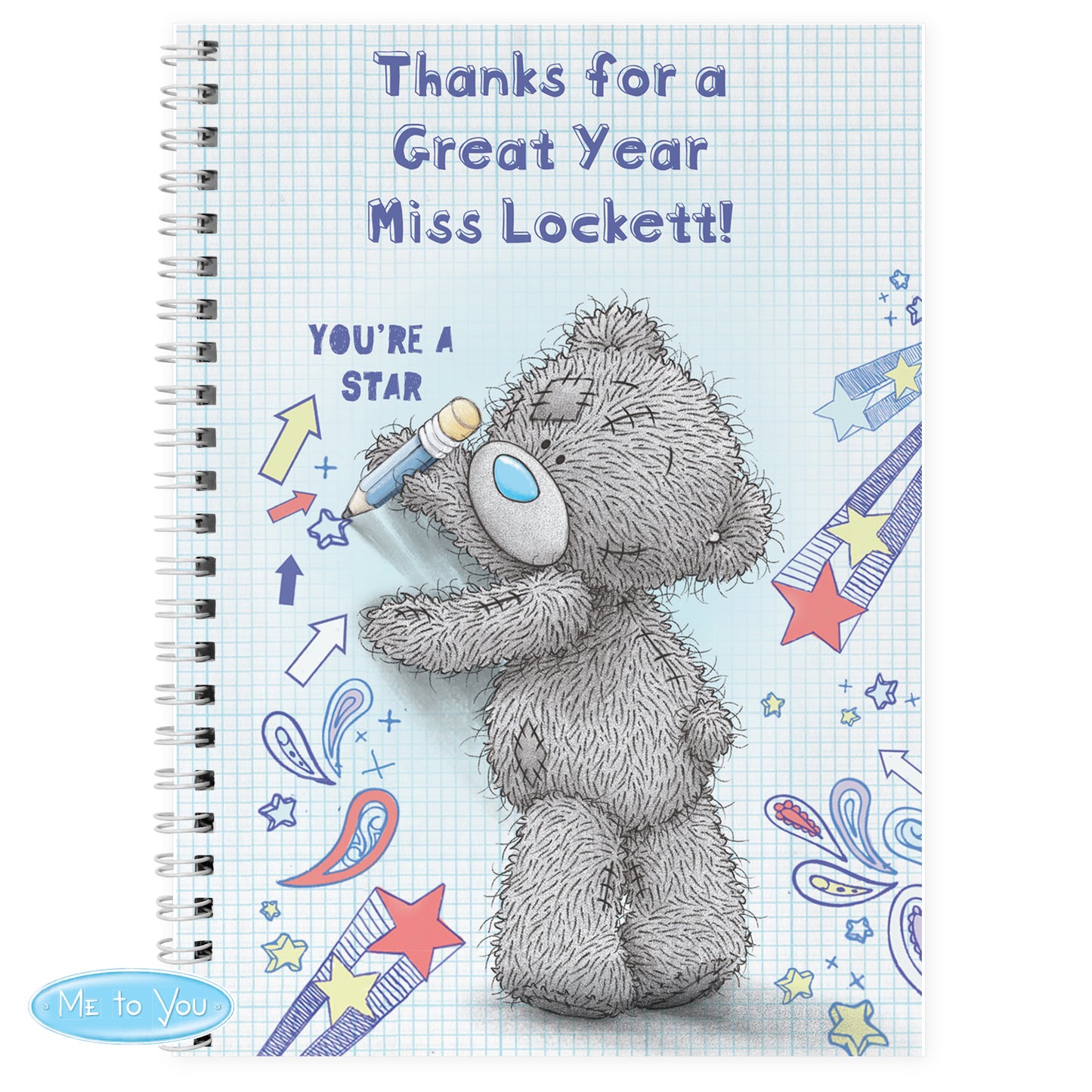 Personalised Me to You Teacher A5 Notebook - Personalise It!