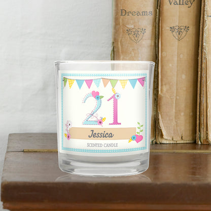 Personalised Birthday Craft Scented Jar Candle - Personalise It!