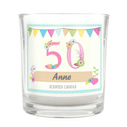 Personalised Birthday Craft Scented Jar Candle - Personalise It!
