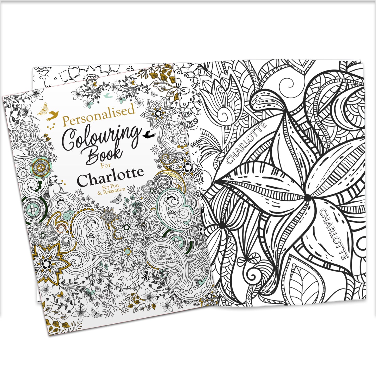 Personalised Botanical Colouring Book - Personalise It!