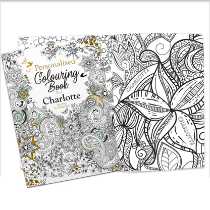 Personalised Botanical Colouring Book - Personalise It!