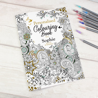 Personalised Botanical Colouring Book - Personalise It!