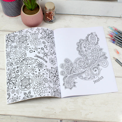 Personalised Botanical Colouring Book - Personalise It!