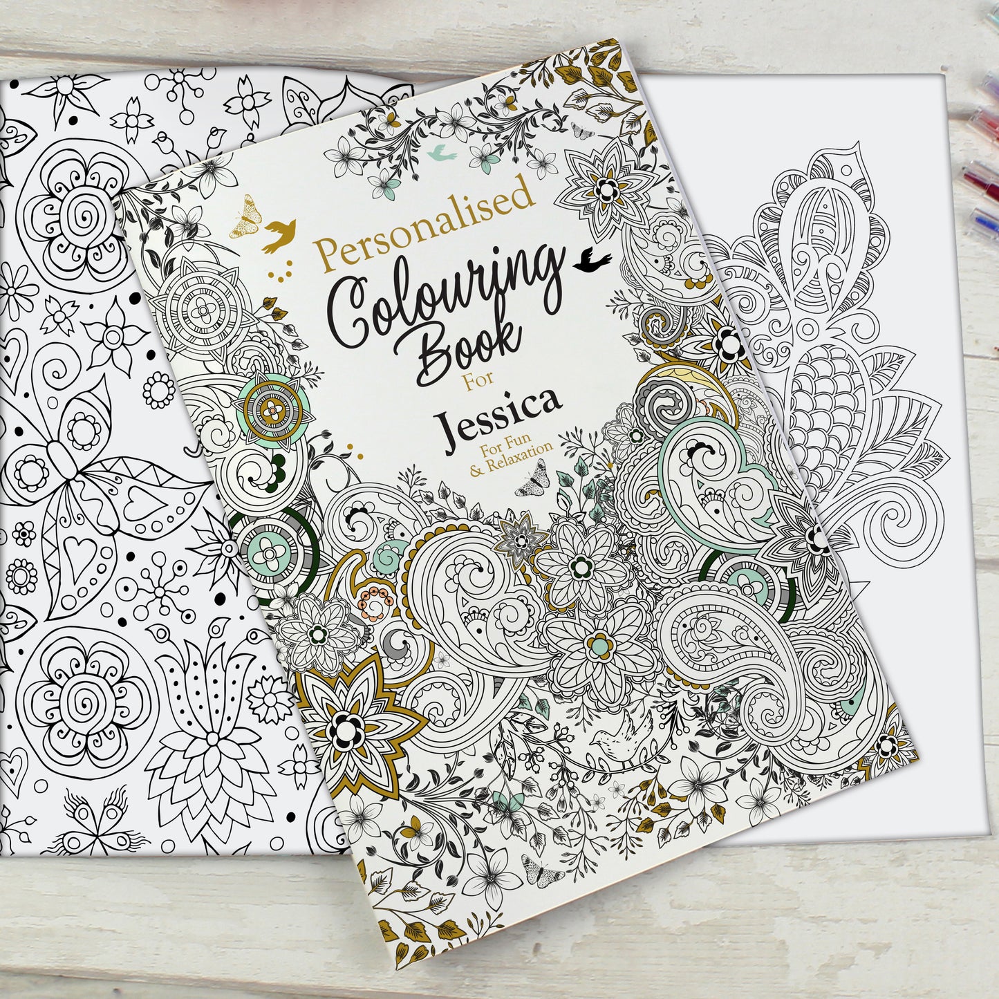 Personalised Botanical Colouring Book - Personalise It!