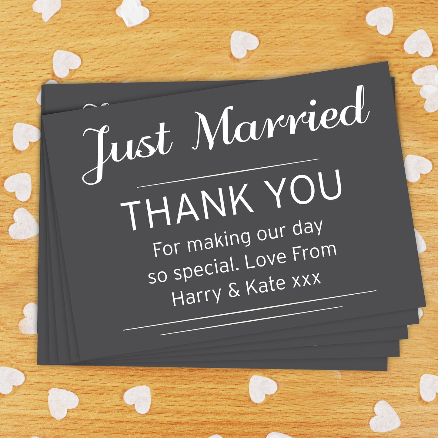 Personalised Classic Wedding Postcards Pack of 24 - Personalise It!