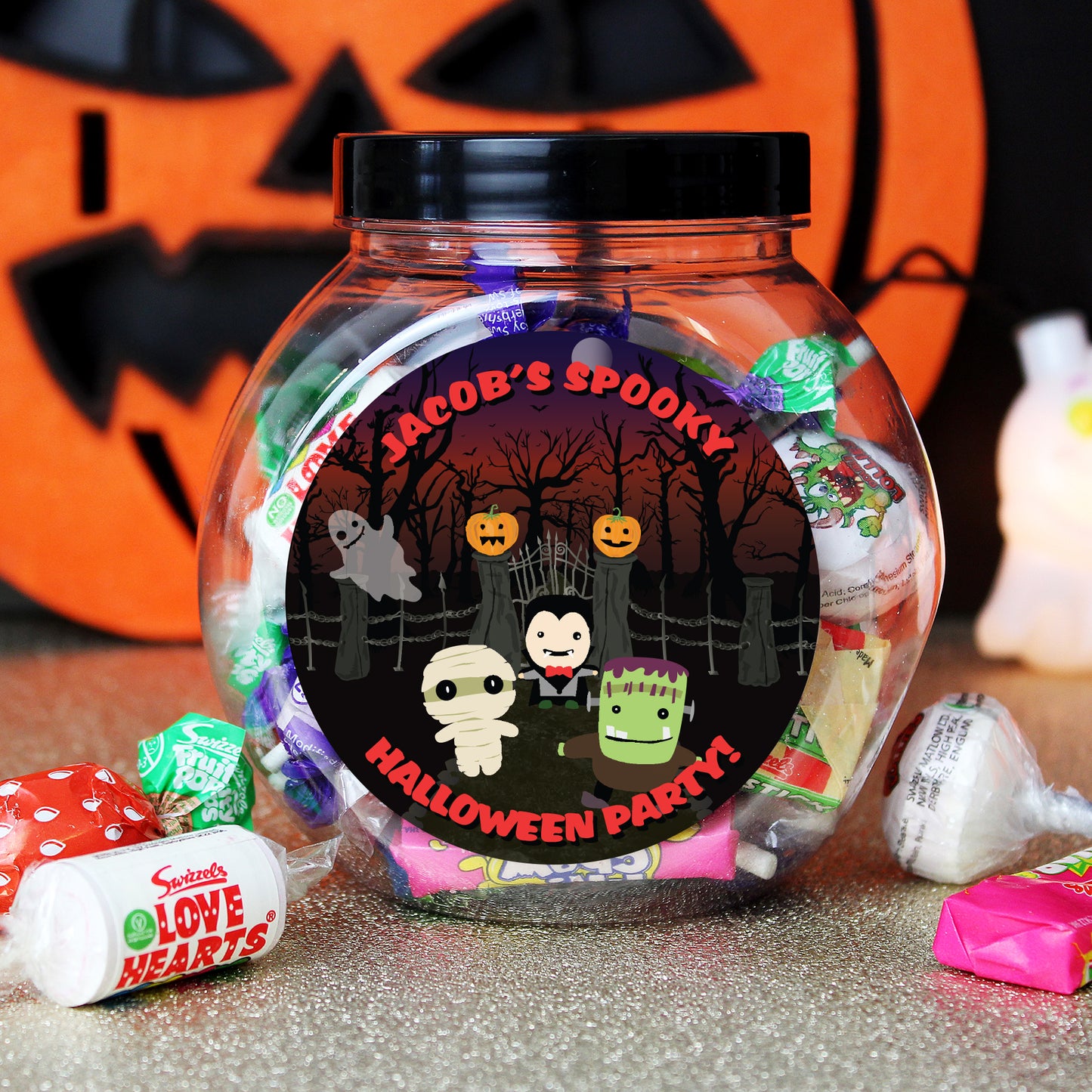 Personalised Halloween Sweet Jar - Personalise It!