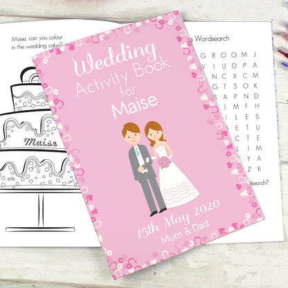 Personalised Wedding Activity Book for Girls - Personalise It!