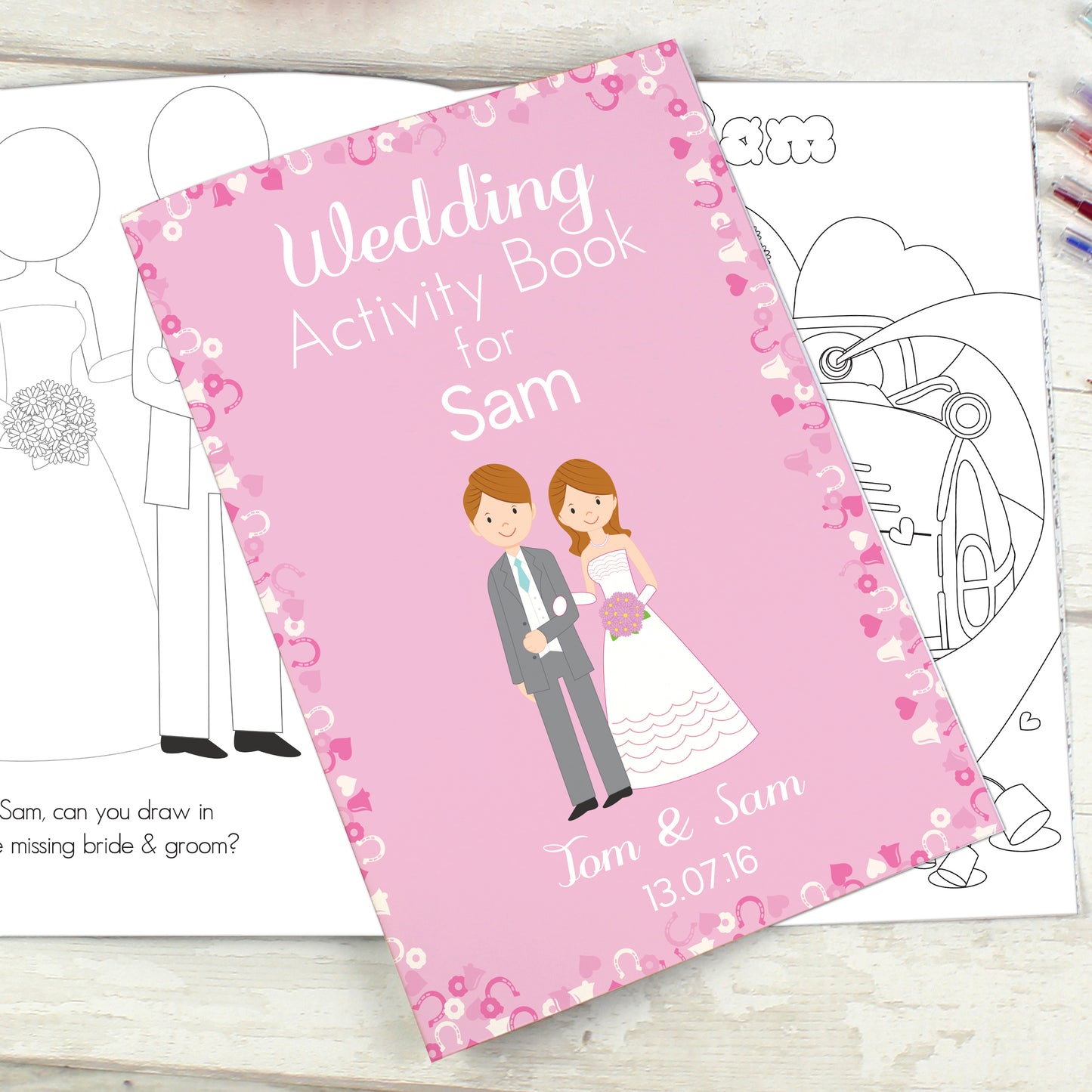 Personalised Wedding Activity Book for Girls - Personalise It!