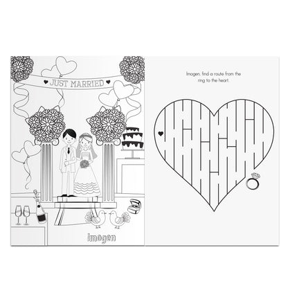 Personalised Wedding Activity Book for Girls - Personalise It!