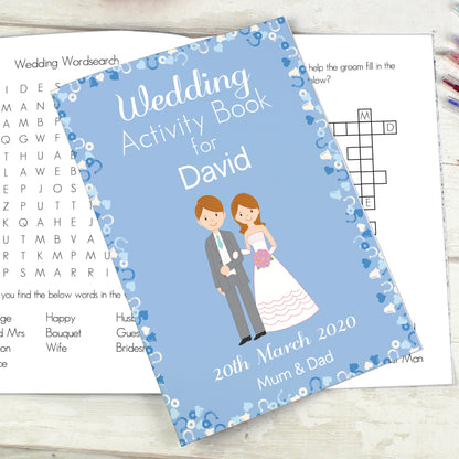 Personalised Wedding Activity Book for Boys - Personalise It!