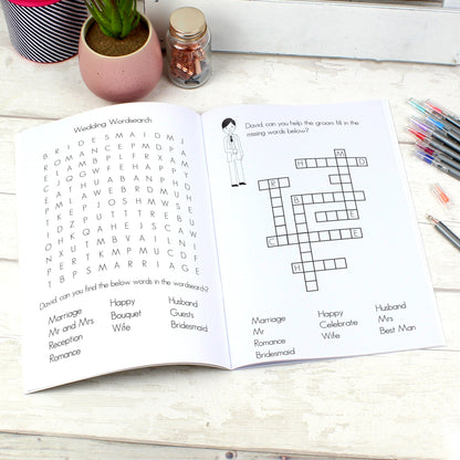 Personalised Wedding Activity Book for Boys - Personalise It!