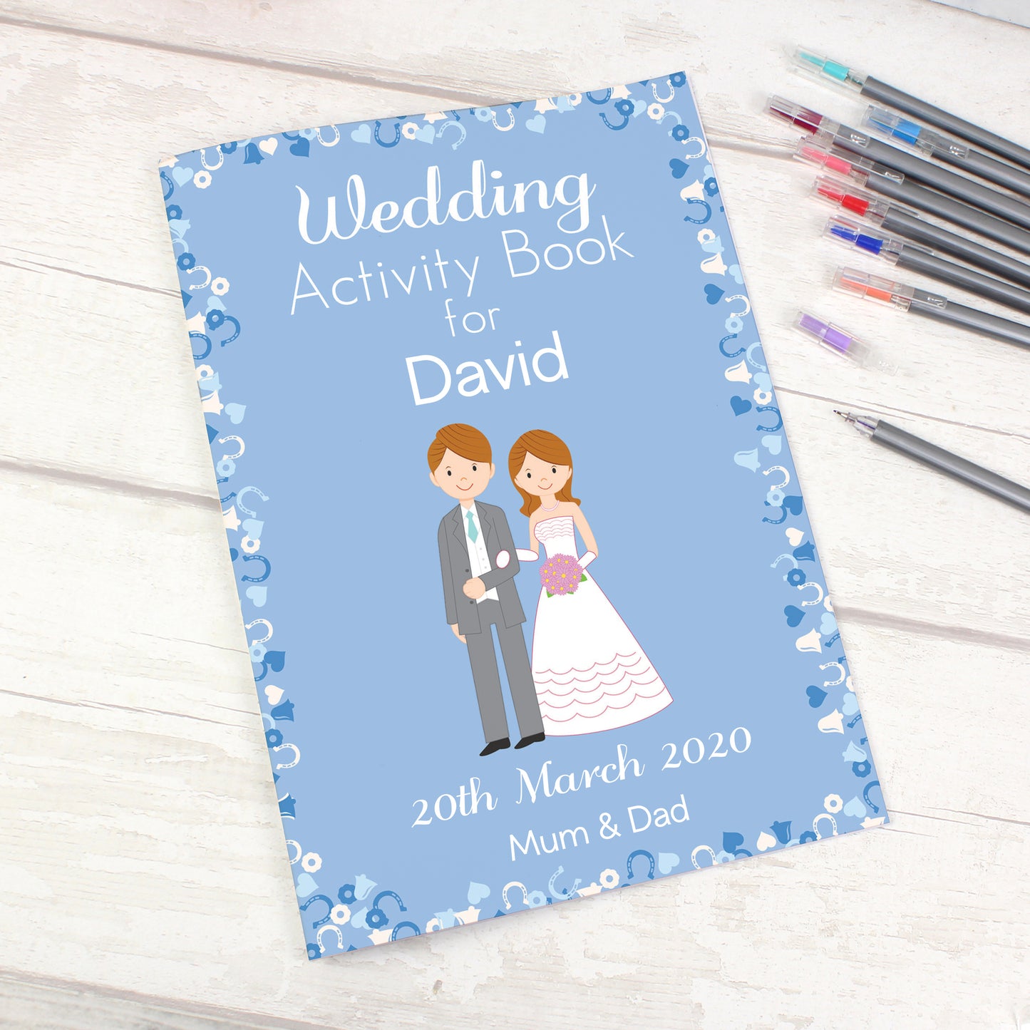 Personalised Wedding Activity Book for Boys - Personalise It!