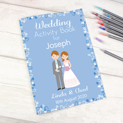 Personalised Wedding Activity Book for Boys - Personalise It!