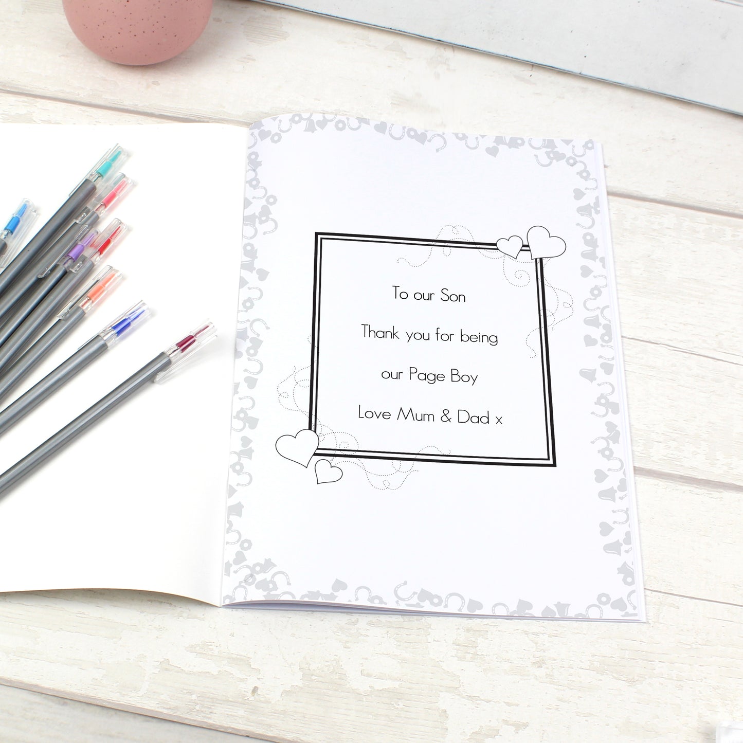 Personalised Wedding Activity Book for Boys - Personalise It!