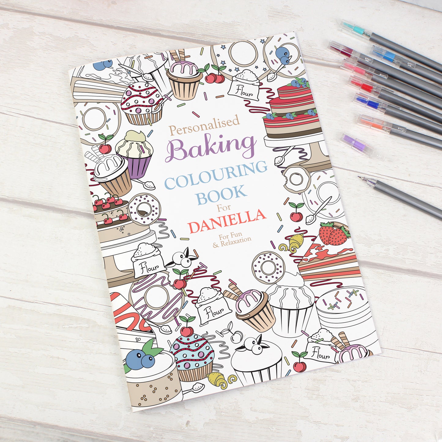 Personalised Baking Colouring Book - Personalise It!
