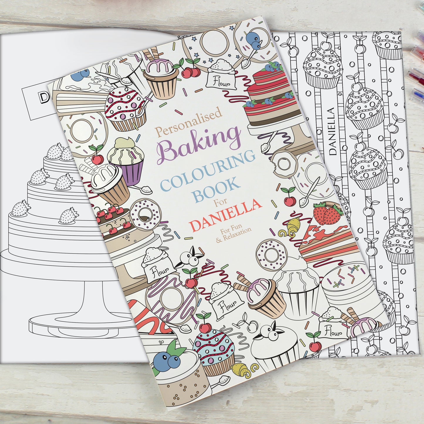 Personalised Baking Colouring Book - Personalise It!