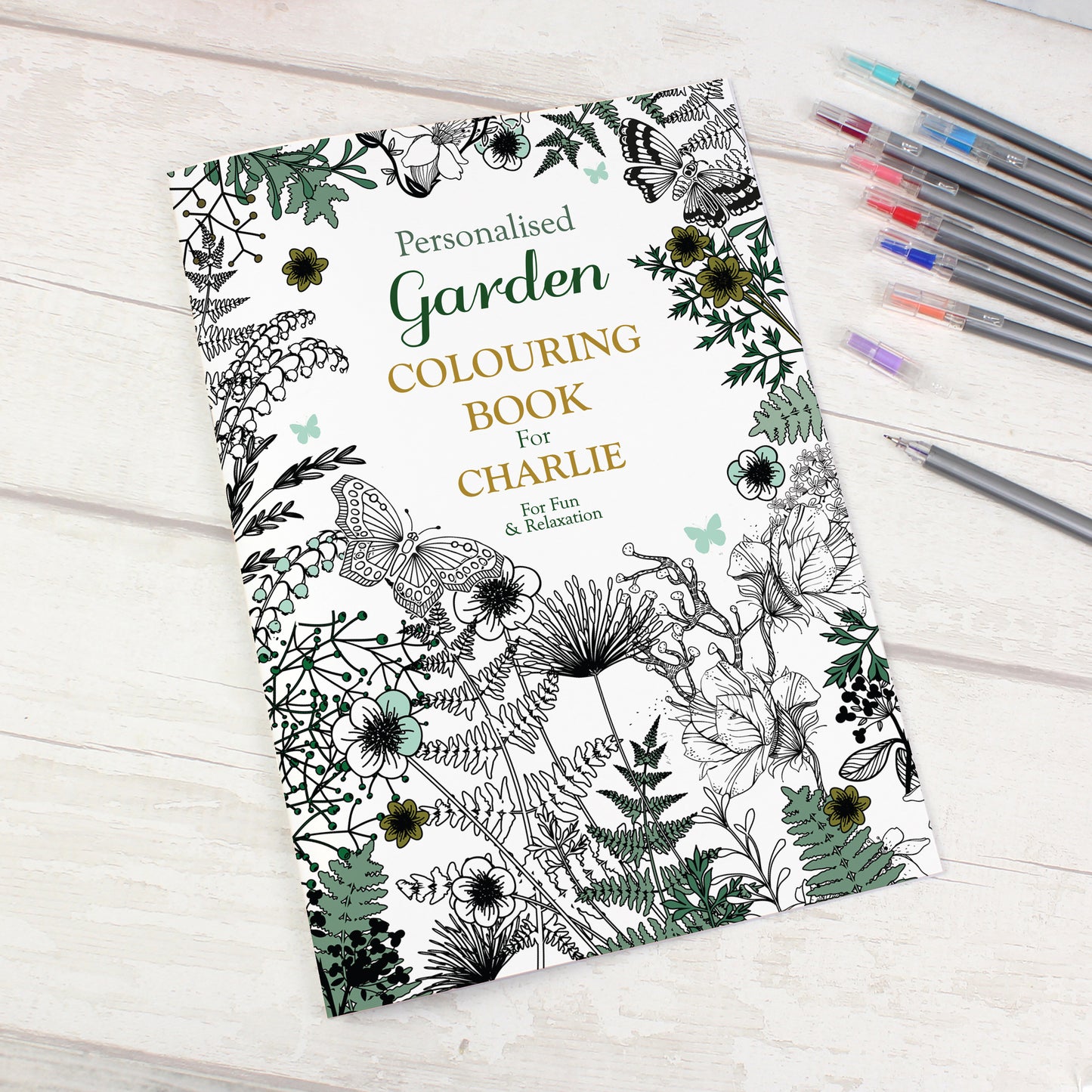 Personalised Gardening Colouring Book - Personalise It!